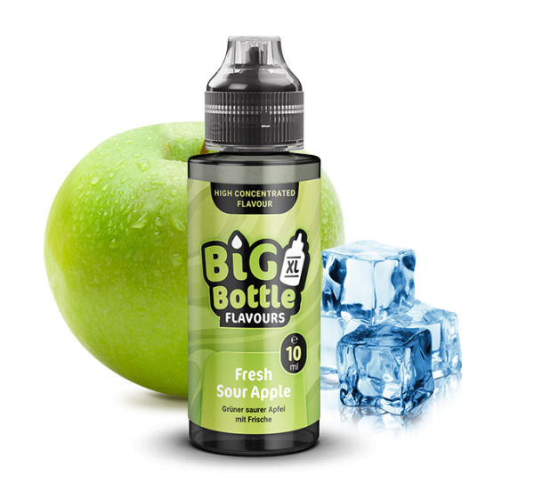 Big Bottle Fresh Sour Apple Aroma 10ml Longfill (Steuer)
