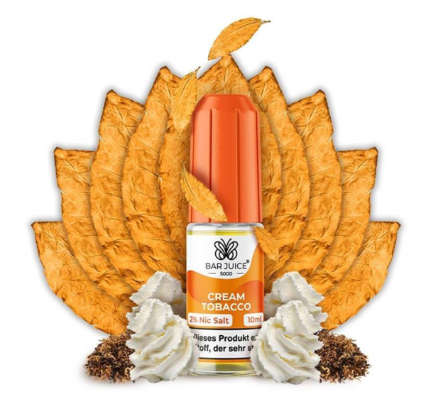 Bar Juice 5000 NicSalt Liquid 10ml 20mg Cream Tobacco (Steuer)