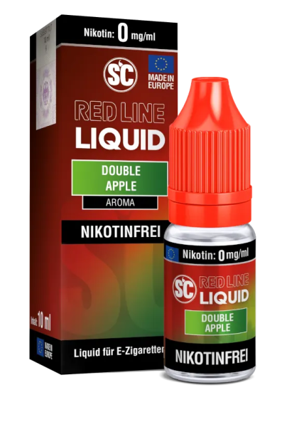 SC Red Line Nikotin Liquid Double Apple 0mg (Steuer)