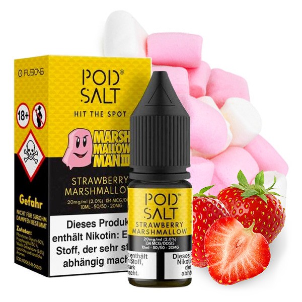 Pod Salt Strawberry Marschmallow 20 mg 10ml (Steuer)