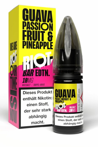Riot Squad NikSalt Guava Passionsfrucht Pineapple 10mg 10ml (Steuer)