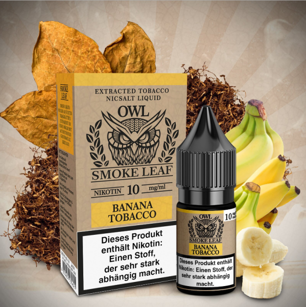 OWL Smoke Leaf Banana Tobacco Nikotinsalz Liquid 10ml 10mg (Steuer)