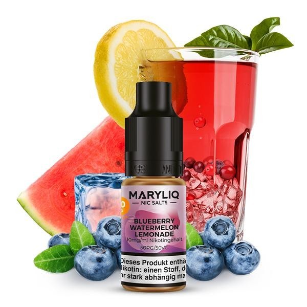 MARYLIQ 10ml Blueberry Watermelon Lemonade Nikotinsalzliquid 10mg (Steuer)