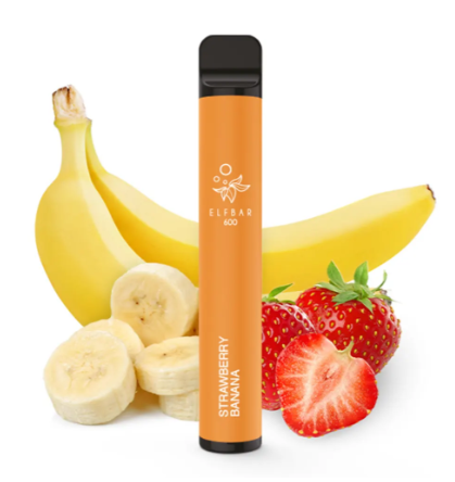 Elfbar 600 Einweg E-Zigarette Strawberry Banana 20mg (Steuer)