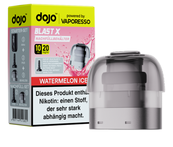 dojo Blast X Refill 10ml 20mg Watermelon Ice