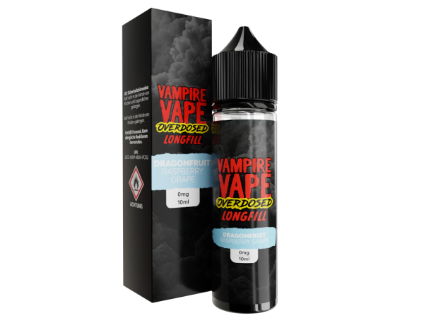Vampire Vape -Overdosed- Dragonfruit Raspberry Grape 10ml Aroma Longfill (Steuer)
