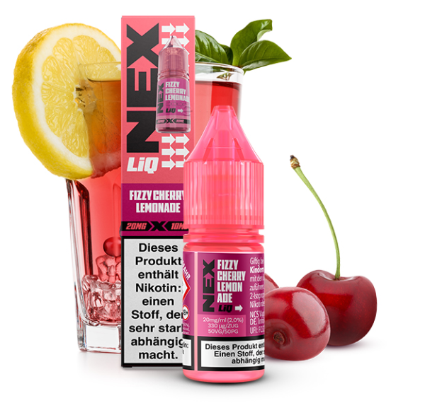 Pod Salt NexLiq Fizzy Cherry Lemonade 20 mg 10ml (Steuer)