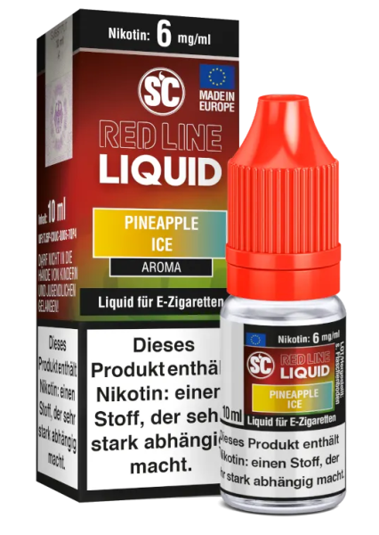 SC Red Line Nikotin Liquid Pineapple Ice 6mg (Steuer)