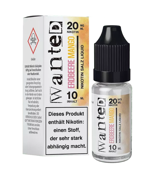 Wanted Erdbeere Mango 20mg Overdosed 10ml Nikotinsalzliquid (Steuer)