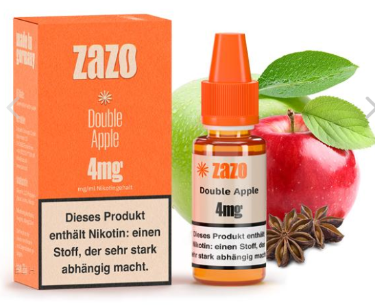 Zazo Double Apple 12mg 10ml (Steuer)