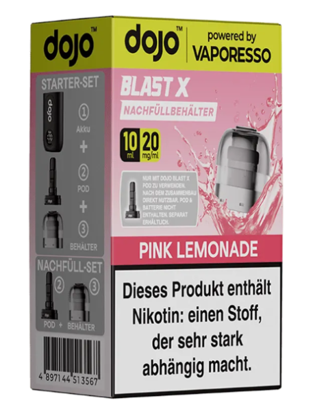 dojo Blast X Refill 10ml 20mg Pink Lemonade