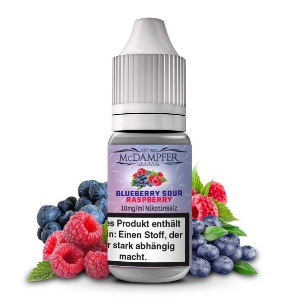 McDampfer Blueberry Sour Raspberry NikSalt 10mg 10ml (Steuer)