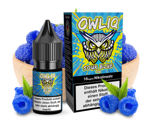 OWLIQ Sour Blue Nikotinsalz Liquid 10ml 10mg (Steuer)