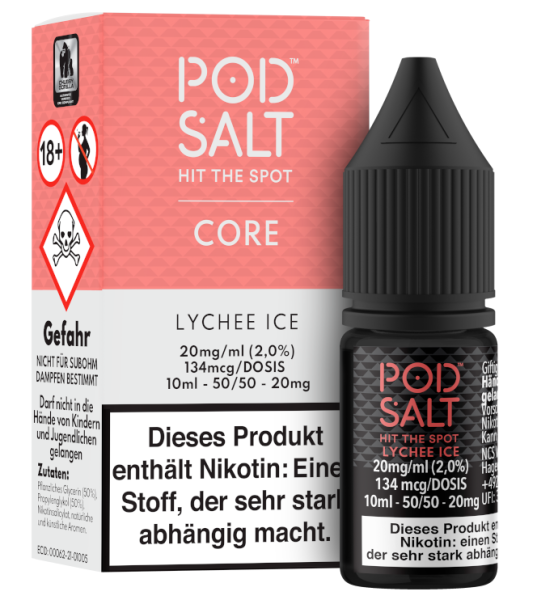 Pod Salt Lychee Ice 20 mg 10ml (Steuer)