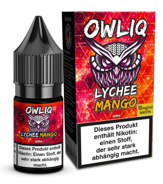 OWLIQ Lychee Mango Nikotinsalz Liquid 10ml 10mg (Steuer)