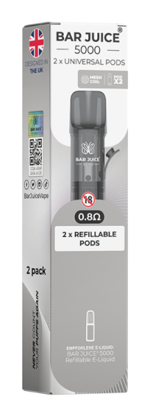 Bar Juice 5000 Universal Pods 0,8 Ohm 2er Pack