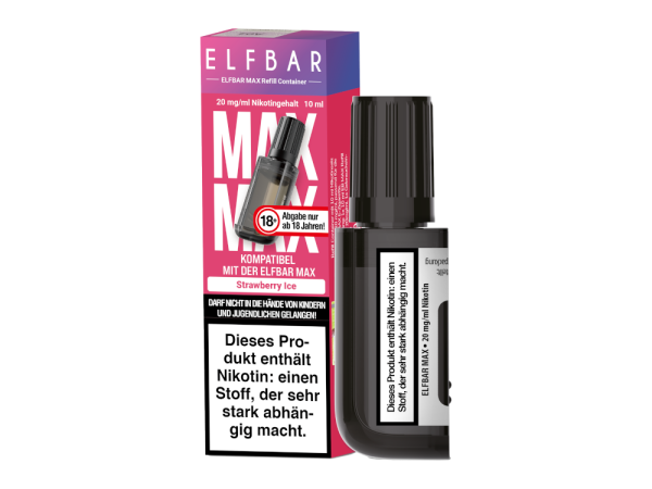 Elfbar Max Refill Strawberry Ice 20mg 10ml (Steuer)