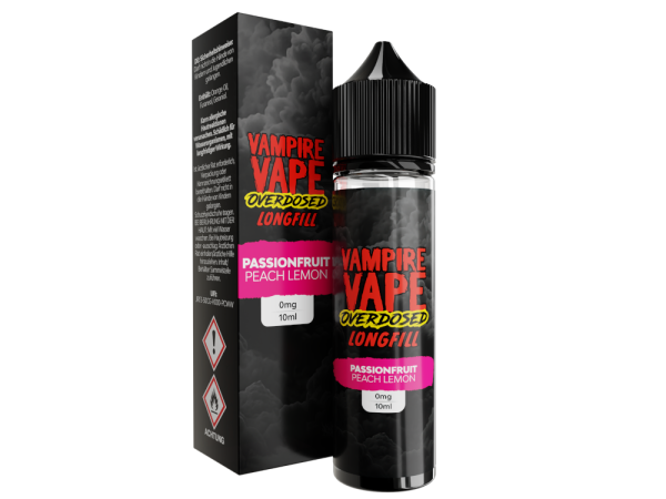 Vampire Vape -Overdosed- Passionfruit Peach Lemon 10ml Aroma Longfill (Steuer)