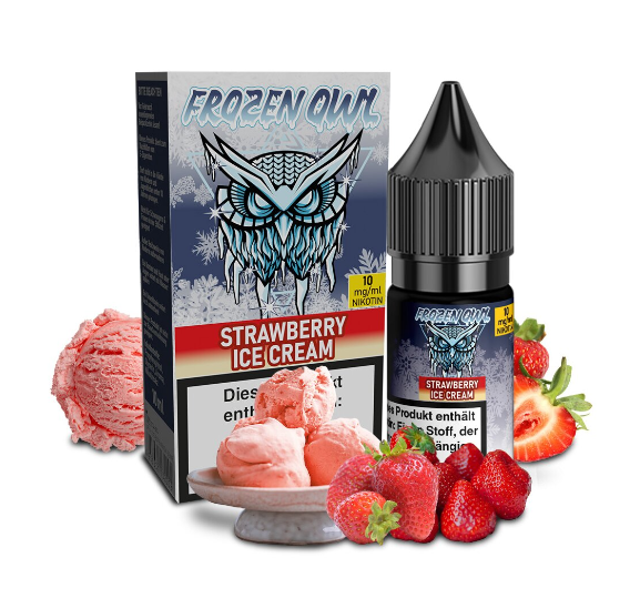 Frozen OWL Strawberry Ice Cream Nikotinsalz Liquid 10ml 10mg (Steuer)