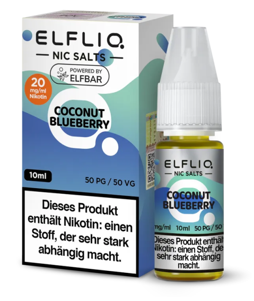 Elfbar Elfliq Coconut Blueberry 20mg Nikotinsalzliquid 10ml (Steuer)