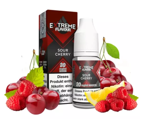 Extreme Flavour Cherry Sour Overdoesed Liquid 20mg 10ml (Steuer)
