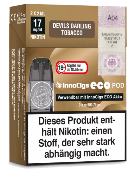 SC IC Eco Pod Devils Darling Tobacco 17mg 2 Stück