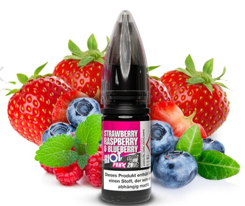 Riot Salt Strawberry Raspberry & Blueberry 10mg 10ml (Steuer)