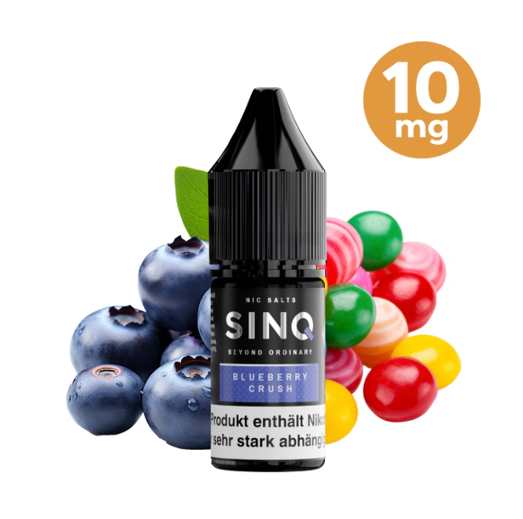 SINQ Niktoinsalz Liquid Blueberry Crush 10ml 10mg