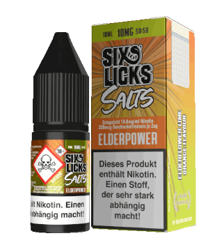 Six Licks Salt Elderpower 10ml 10mg Liquid
