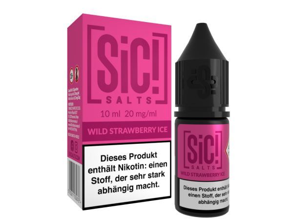 SIC! Wild Strawberry Ice Nikotinsalz Liquid 10ml 20mg (Steuer)