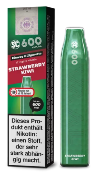 SC 600 Strawberry Kiwi 17mg Einweg (Steuer)