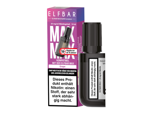 Elfbar Max Refill Grape 20mg 10ml (Steuer)