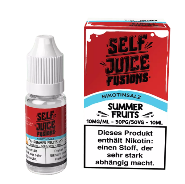 Self Juice Summer Fruits Nikotinsalz 10mg 10ml (Steuer)