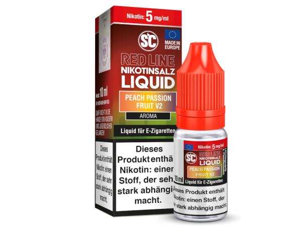 SC Red Line Peach Passion Fruit V2 5mg 10ml
