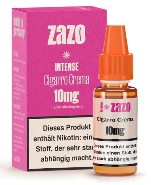 ZAZO Intense Cigarro Crema Niksalt 10mg 10ml