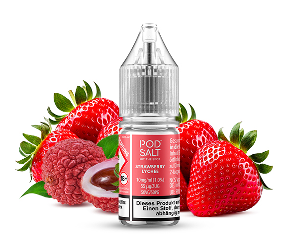 Pod Salt Xtra Strawberry Lychee 10 mg 10ml (Steuer)