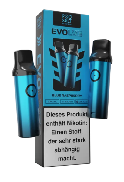 Pod Salt Evolve Einweg Pod Blue Raspberry 20mg 2er Pack (Steuer)