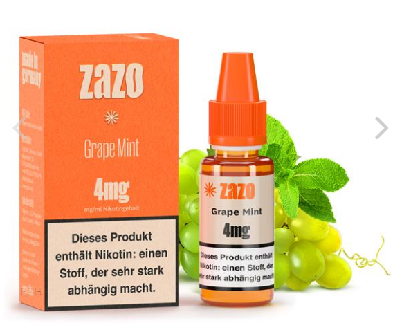Zazo Grape Mint 4mg 10ml (Steuer)