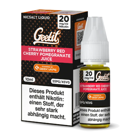 Geekit Strawberry Red Cherry Pomegranate Juice 20mg