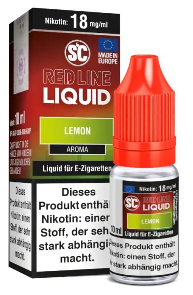 SC Red Line Nikotin Liquid Lemon 18mg (Steuer)