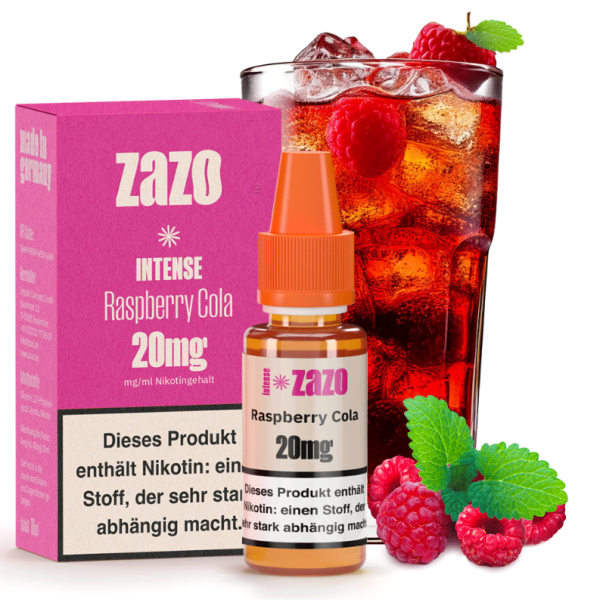 ZAZO Intense Raspberry Cola Niksalt 20mg 10ml