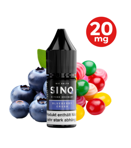 SINQ Niktoinsalz Liquid Blueberry Crush 10ml 20mg