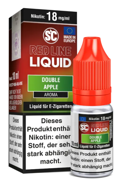 SC Red Line Nikotin Liquid Double Apple 18mg (Steuer)