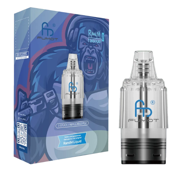 RandM Tornado Pro Pod 0,8 Ohm 8ml (3er Pack)