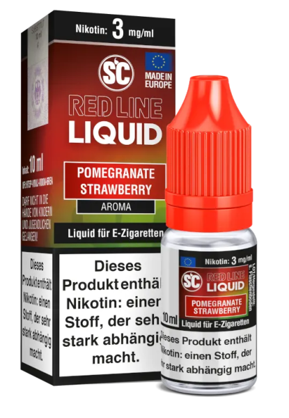 SC Red Line Nikotin Liquid Pomegranate Strawberry 3mg (Steuer)