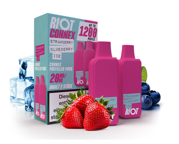 RIOT SQUAD Connex Pod - Strawberry Blueberry Ice 20mg 2er Pack