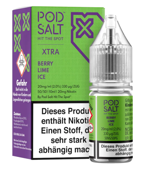 Pod Salt X Berry Lime Ice 20 mg 10ml (Steuer)