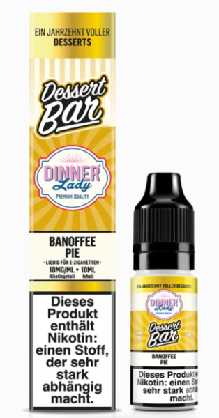 Dinner Lady Nikotinsalz Banoffee Pie 10ml 10mg (Steuer)