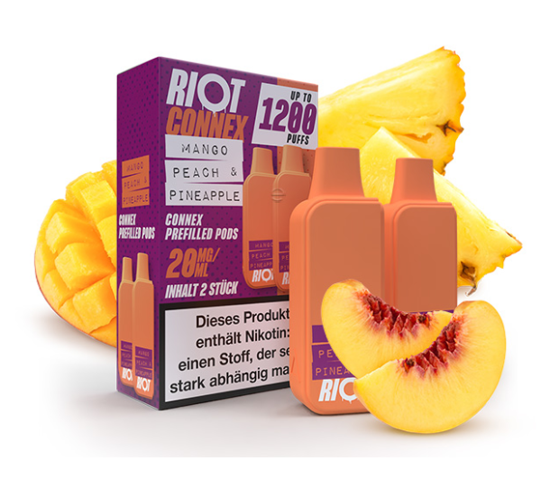 RIOT SQUAD Connex Pod - Mango Peach & Pineapple 20mg 2er Pack