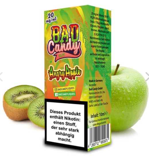Bad Candy Angry Apple Nic Salt 10ml 20mg (Steuer)